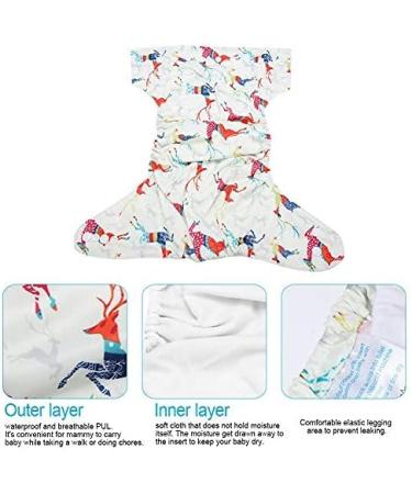 Snap Swim Diaper for Baby, Reusable Absorbent Swimsuit Nappy - One Size Fits All - Buy Online on GoSupps.com