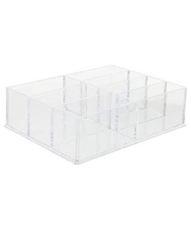 Housoutil 1pc Box Eye Shadow Storage Rack Makeup Office Desktop Jewelry Storage Case Powder Collection Box
