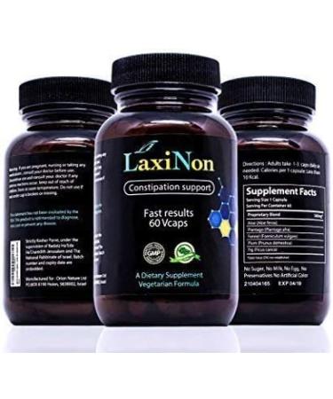 Natural Herbal Laxative for Constipation Relief - 60 Veg Caps | Safe & Gentle Formula for Adults - Buy Online on GoSupps.com