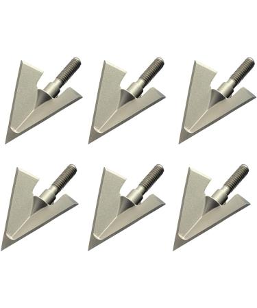 DEEPOWER Broadheads 100 125 Grain 6 Pack | Solid 3 Blades Fixed Archery Broadheads - Buy Online on GoSupps.com