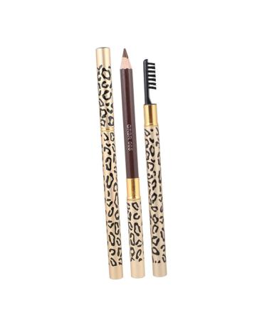 FOMIYES 2pcs Brown Waterproof Eyeliner Eyebrow Pencil for Women Eyebrow Brush Eyebrow Gel Miss Miniature 14.5cm Picture 1