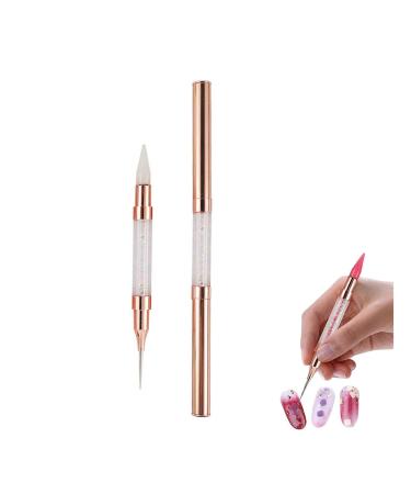 Dual End Rhinestone Pen Tool Nail Rhinestone Picker Dotting Tool Diamond Painting Dotting Pen Nail Art Dotting Pen Pick Up Applicator Dual Tips Dotting Pen Beads for DIY Nail Art Crafts (H)