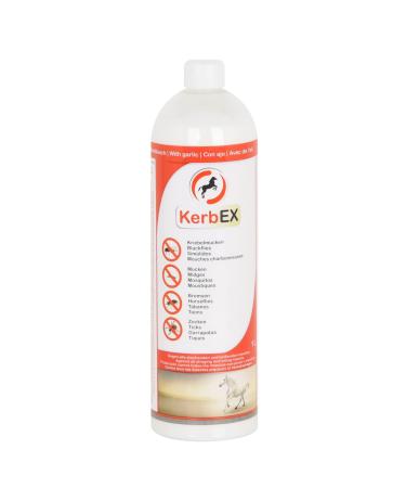 KerbEx red with garlic - insect repellent for horses 1 liter insect protection insect repellent 1 liter red - Buy Online on GoSupps.com