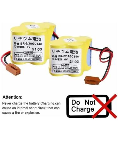 Buy 6V 4400mAh BR-2/3AGCT4A Replacement Battery for FANUC CNC System | Non-Rechargeable Compatible International Shipping - Buy Online on GoSupps.com