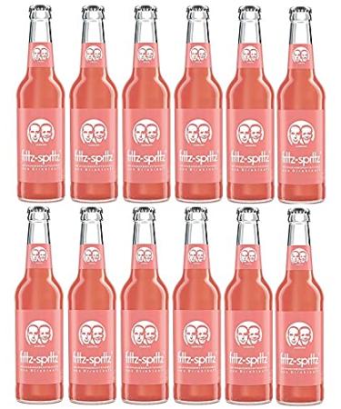 Fritz Fritz Spritz Pack of 12 bottles of organic rhubarb juice 0.33 l