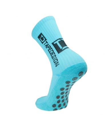 Tapedesign "Classic - Non-slip football socks with rubberized studs (unisex) turquoise