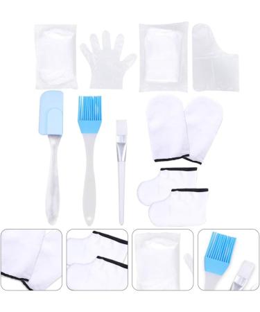 Frcolor Paraffin Wax Bath Liner Gloves & Booties Set - Terry Spa Accessories for Hand & Foot Care - Moisturizing White - Buy Online on GoSupps.com