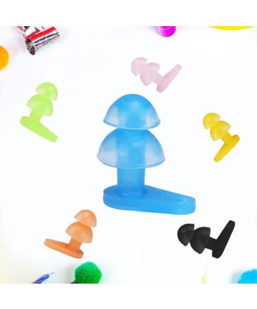 Buy 6 Pairs Silicone Ear Plugs for Noise Reduction & Water Protection - Soft Flexible Mushroom Ear Plugs for Swimming & Kids - Buy Online on GoSupps.com