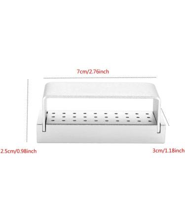 30-Hole Aluminum Disinfection Box for Dentists | Autoclavable Dental Tool Holder for Dentures - Silver - Buy Online on GoSupps.com