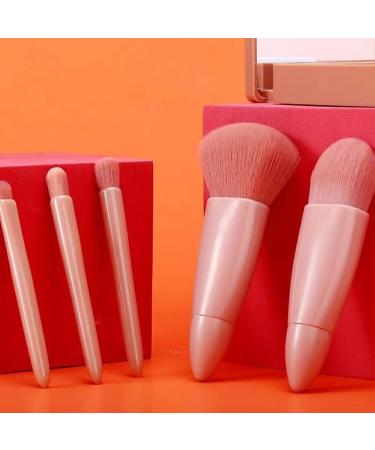 Dajidafu Delicate And Soft Fiber Hair Makeup Brush Set - Blended Look Powder Blusher Brush Mirror Box Brush Set With Mirror Cherry blossom pink - Buy Online on GoSupps.com