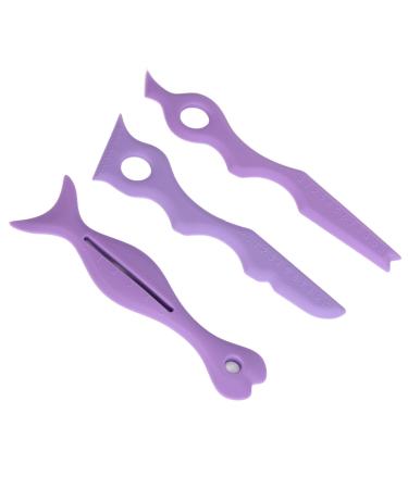 Stencil Reusable 3pcs Eyebrow Shaping Stencils Multifunctional Silicone for Home Use