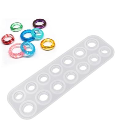 COHEALI Circle Silicone Mold Ring Casting Jewelry Resin Ring Silicone Jewelry Mold Suite Silicone Ring Round 25X8.3cm As Shown - Buy Online on GoSupps.com