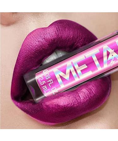 PAMO Metallic liquid lipstick lip color is not stained with cup lip glaze color makeup pearl beauty makeup (STRIPPER PINK)