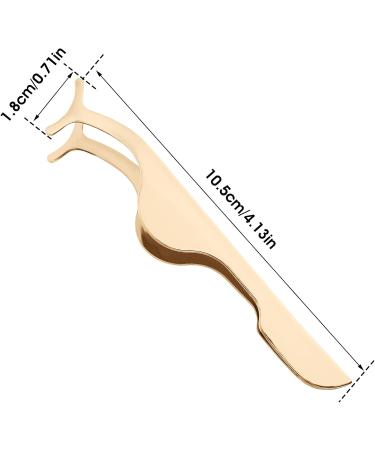 Sibba False Lash Tweezers Applicator Tool - Stainless Steel Eyelash Curler & Cluster Separator for Easy Fake Eyelash Application - Buy Online on GoSupps.com