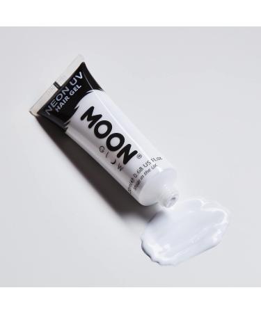 Moon Glow Blacklight Neon UV Hair Gel 0.67oz White - Temporary Wash Out Hair Color - Buy Online on GoSupps.com