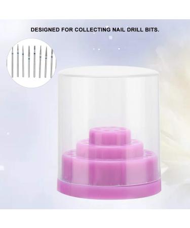 Easy to Carry Nail Drill Case - Purple Nail Drill Display for Home & Salon | International Shipping Available - Buy Online on GoSupps.com