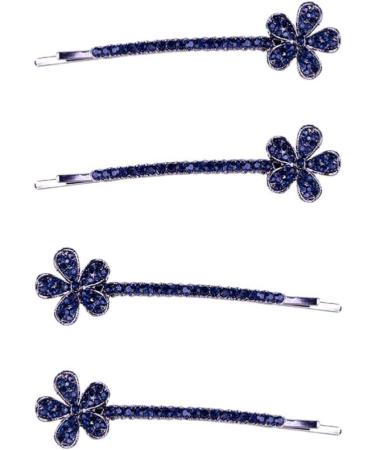 FRCOLOR 4 Pairs Crystal Bobby Pins Vintage Bobby Goody Barrettes for Women Diamond Headpiece Silver Barrettes Rhinestone Barrettes Silver Headpiece Tiara for Girls Bride Cut off Hair - Buy Online on GoSupps.com