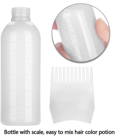 3 Colors Hair Dyeing Bottle Brush 160Ml Easy Use Applicator Bottle For Hair Dye With Scale Suit For Professional Hair Coloring Dye Hair Oiling Care Hair Bleach Home Diy Use(White) - Buy Online on GoSupps.com