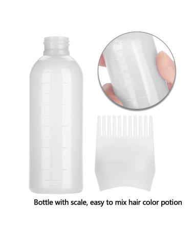 80ml Hair Color Dispenser Pump Dye Bottle with Graded Scale & Styling Comb Brush - Perfect for Salon Use - Buy Online on GoSupps.com