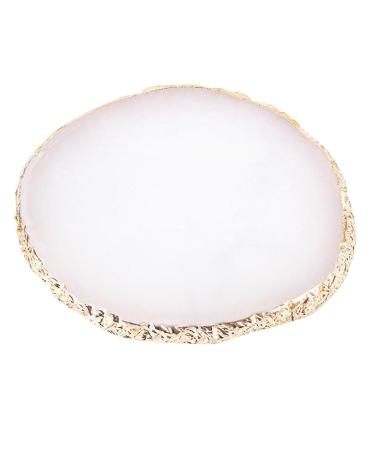 Resin Nail Art Palette with Gold Edge - Multifunctional Display Board for Color Mixing | Exquisite White Craftsmanship - Shop Internationally - Buy Online on GoSupps.com