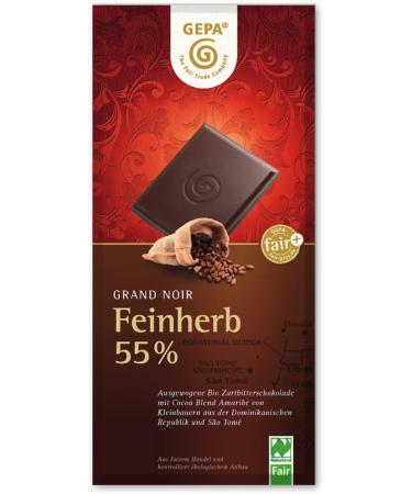 GEPA GEPA Bio Grand Noir Fine Herbs 55% Cocoa Pack of 2 x 100 g - Buy Online on GoSupps.com