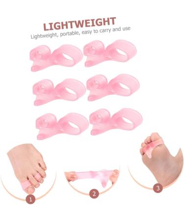 FRCOLOR 12pcs Manicure Tools Set with Thumb Protector, Splint and Spacers for Feet Straightening - Pink 5.6x2cm - Buy Online on GoSupps.com