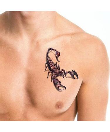 3D Scorpion Temporary Tattoos - Fashionable & Waterproof Body Art Stickers for Men, Women, Teens, Boys, and Girls - Buy Online on GoSupps.com