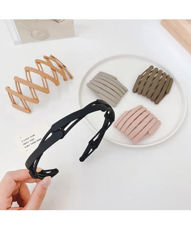 Compact Foldable Headbands - 5-Piece Set Retractable Pocket Hair Bands & DIY Accessories for Stylish Hair Hoops | International Shipping Available - Buy Online on GoSupps.com
