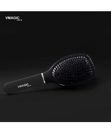 Paddle Hair Brush for Natural Curly & Straight Hair, Detangling Detangler for Adults & Kids - Black - Buy Online on GoSupps.com
