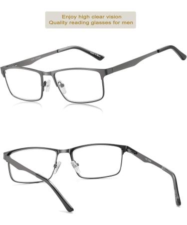 EYECEDAR 5-Pack Reading Glasses for Men - Metal Frame Spring Hinges Computer Readers 2.50 - Stylish & Comfortable 5 Pairs Mixed Set - Buy Online on GoSupps.com