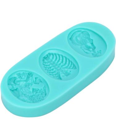 ABOOFAN 3 Pcs Halloween Skull Stencil Halloween Silicone Baking Molds Silicone Fondant Molds Chocolate Mold Halloween Baking Molds Candy Mold Silicone Mold Halloween Cake Pan Skeleton 3D - Buy Online on GoSupps.com