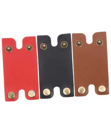 Magiclulu 3 piece of razor case. Servant Leather Razor Pasch scratch -resistant Razor Household Household safety sleeve durable razor shell razor supply storage case