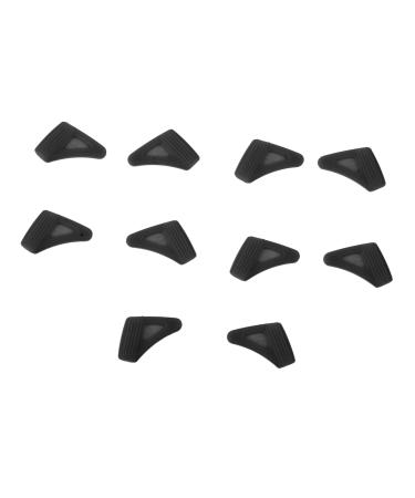 Osaladi 10 pieces of glasses sunglasses Sport Exercise Exercise Sports Glasses Silicon Glasses Earrings glasses ears ear spectrum glass holder anti-slip glasses holder 1.8x1.3x0.5cm black