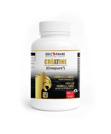 CR ATINE MONOHYDRATE CREAPURE - 120 G lules V g tales - 100% Pure & Hautement Assimilable - Puissance Explosivit & Performances Sportives - Cr atine Brevet e Premium - Cure 30 Jours - Eric Favre