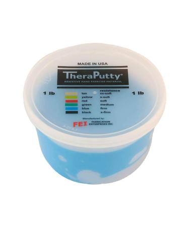 Cando TheraPutty - Therapeutic modelling clay - 1 lb - blue (strong) blue 1 lb