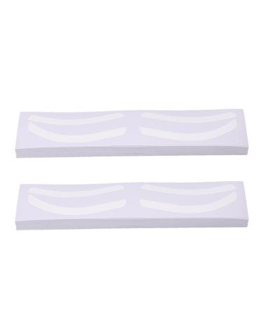 Alomejor 100 Autocollants Jetables pour Pochoirs Sourcils Mod les Adh sifs Hygi niques S rs pour la Mise en Forme Sym trique des Sourcils Adapt s Toutes les Formes et Tailles de Visage (C)