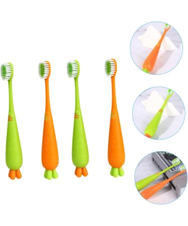 Carrots Children's Manual Toothbrush - Portable & Eco-Friendly 20 Pieces for Toddlers & Families - Buy Online on GoSupps.com