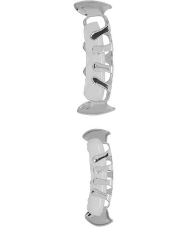 Plating Teeth Brace Brass Serial Number YHYT1046 Silver Teeth Braces Teeth Brace for Halloween Party for Hip Hop Fashion Show for Concert for Birthday Present(Silver) - Buy Online on GoSupps.com