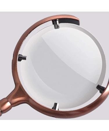 Spacmirrors Magnifying Glass 10 Times Non-Lighted Optical Lens HD Stainless Steel Handheld Magnifying Glass Magnifier - Buy Online on GoSupps.com