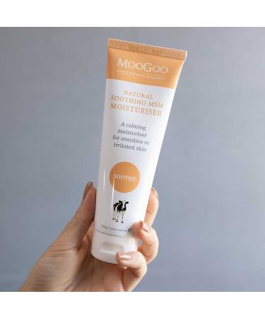 Moogoo Calming MSM Moisturizer - Natural Lotion for Sensitive Irritated Skin | Soothes Red & Itchy Skin for All Ages - 120g - Buy Online on GoSupps.com