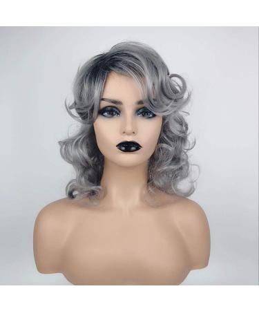 Buy European & American Short Curly Gray Ash Chemical Fiber Wig for Women | Headgear | Best Quality & Style - Buy Online on GoSupps.com