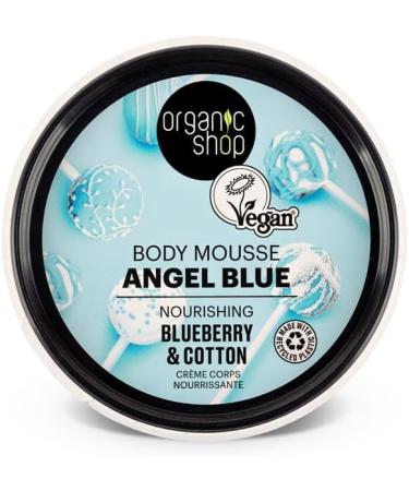 Organic Shop Angel Blue Nourishing Body Mousse - Blueberry & Cotton 250ml - Buy Online on GoSupps.com