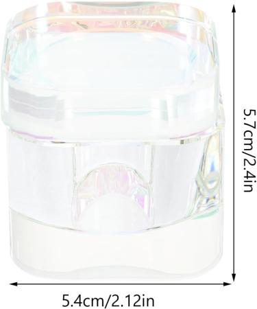 Beaupretty Manicure Nail Dish Cup Crystal Glass Nail Cup Acrylic Nail Dappen Dish Nail Liquid Holder with Lid As Shown - Buy Online on GoSupps.com