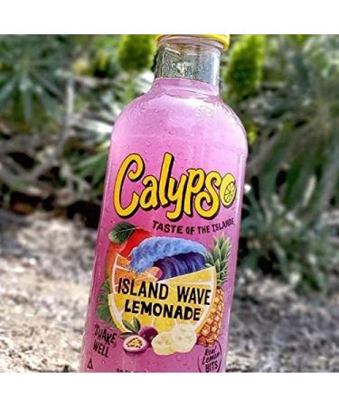Calypso Island Wave Lemonade 16 Fl Oz (Pack of 12) | Real Fruit & Natural Flavors - Buy Online on GoSupps.com