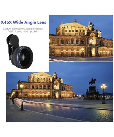 37mm Phone Camera Lens Kit | 0.45X Super Wide Angle + 15X Macro Lens | Professional HD Camera Lens for Smartphone/Tablet | No Dark Corners - Buy Online on GoSupps.com