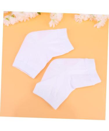 POPETPOP 2 Pairs Rough Calluses Socks Heel Sleeves Protectors feet Repair Socks Heel Protector Socks moisturizing Socks Moisturizing Gel Socks White Casual Socks Men and Women Crack - Buy Online on GoSupps.com