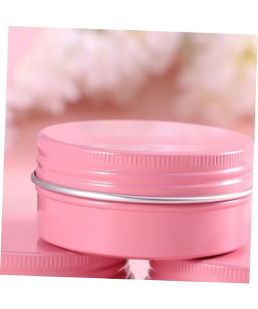 Beaupretty Travel Aluminum Box Cream Box empty lotion jars tea screw jar tea samples Cosmetic Sample Container metal lip tin plastic container Cosmetics Container travel spices make Tea 5.7X2.7cm Pink - Buy Online on GoSupps.com