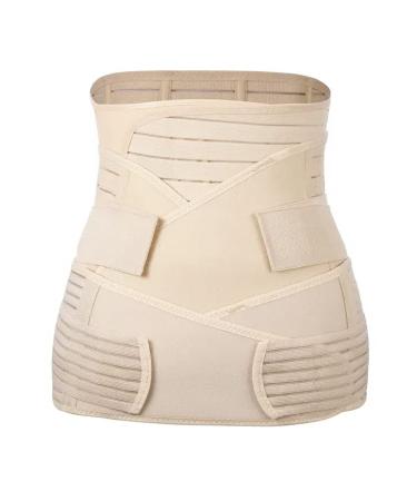BIONICORE Postpartum Belly Band XL Beige - 3-in-1 Abdominal Binder for Pregnancy Recovery & C-Section Support - Buy Online on GoSupps.com