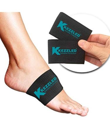 KEZZLED Adjustable Copper Arch Support - Pain Relief for Flat Feet & Heel Spurs | Nylon Sleeves - Fits Men & Women | 1 Pair - Buy Online on GoSupps.com