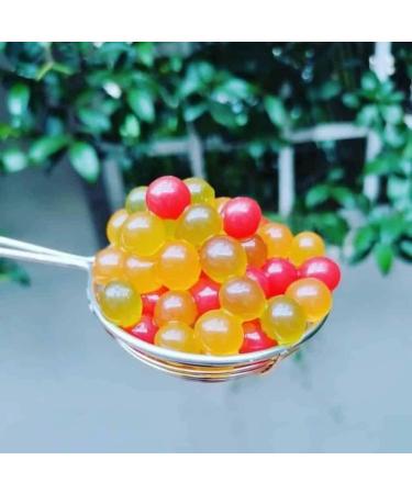 Mango Strawberry Passion Fruit Popping Boba | 200g x 3 | Authentic Taiwanese | Tegritea - Buy Online on GoSupps.com
